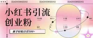 小红书私域引流无脑操作法:AI生成内容,粉丝自动转化,新手轻松日引500+创业粉-赚钱驿站