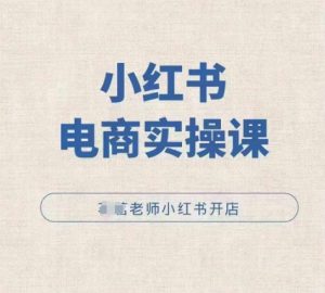 小红薯电商实操课,小红书开店实操必学课-赚钱驿站