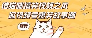 借猫咪搞笑视频之风,掀视频号爆笑故事潮,轻松日入四位数,无门槛快速入门!-赚钱驿站