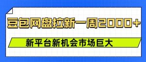 豆包网盘拉新,一周2k,新平台新机会-赚钱驿站