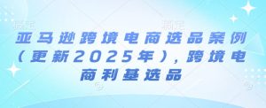 亚马逊跨境电商选品案例(更新2025年3月),跨境电商利基选品-赚钱驿站