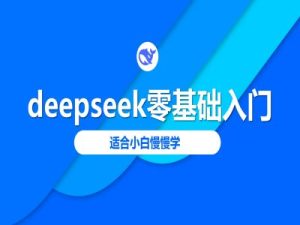 deepseek零基础入门-deepseek教程2025,适合小白慢慢学-赚钱驿站