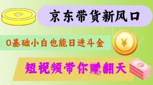 最新京东短视频带货代运营秘籍,轻松躺挣【揭秘】-赚钱驿站