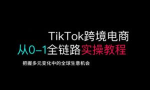 TikTok跨境电商从0-1全链路全方位实操教程,把握多元变化中的全球生意机会-赚钱驿站