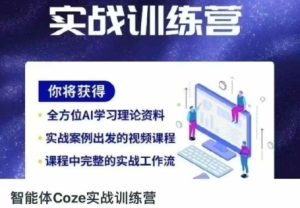 智能体Coze实战训练营,掌握新时代效率工具,让你人生即刻开挂-赚钱驿站