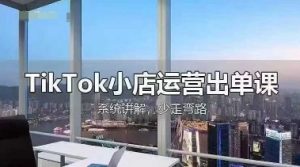TikTok小店运营出单课,从开店选品、运营出单、发货回款,进行全流程讲解-赚钱驿站