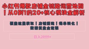 别再乱投流了!小红书店铺精细化运营让爆款笔记自己涨粉的底层逻辑,日入1k-赚钱驿站