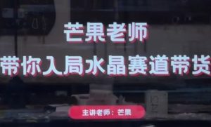 芒果老师·带你入局水晶赛道带货,助你开启水晶直播带货事业-赚钱驿站