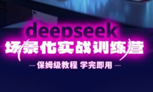 DeepSeek场景化实战训练营,保姆级教程,学完即用,手把手教你用DeepSeek提升效率-赚钱驿站