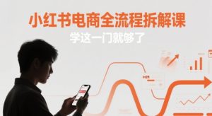 小红书电商全流程拆解课,学这一门就够了-赚钱驿站