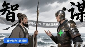 扣子工作流一键生成沉浸式历史故事，一天工作量，3分钟搞定-赚钱驿站