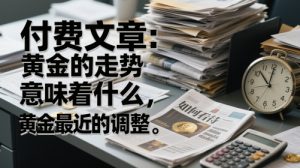 付费文章：黄金的走势意味着什么，如何看待黄金最近的调整-赚钱驿站