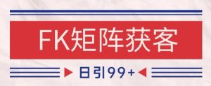 小红书某音FK赛道引流获客 自热矩阵日引200+【揭秘】-赚钱驿站