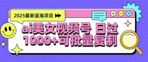 视频号AI美女跳舞暴力起号玩法，日入1k+，全程软件操作，小白也能玩的项目-赚钱驿站