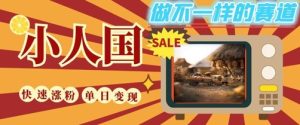 DeepSeek+绘图+视频制作小人国微观视频,小白轻轻松松上手,条条爆款,条条变现,单日就能收益-赚钱驿站
