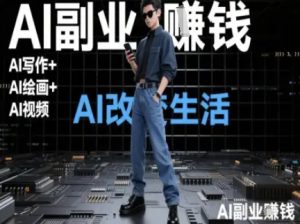 AI改变生活（Ai写作+AI绘画+Ai视频），AI副业挣钱-赚钱驿站