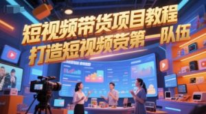 短视频带货项目教程，打造短视频带货第一队伍-赚钱驿站