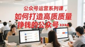 公众号运营系列课,如何打造高质量挣钱的公众号-赚钱驿站