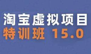淘宝虚拟项目特训班15.0(更新2025),适合新手或兼职操作,实现稳定收益-赚钱驿站