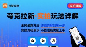 全网最新最细的夸克拉新实拍玩法,夸克搜索实拍详细拆解-赚钱驿站