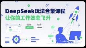 DeepSeek玩法合集课程,让你的工作效率飞升-赚钱驿站
