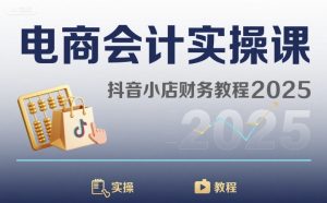 电商会计实操课-抖音小店财务教程2025-赚钱驿站