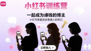 小红书训练营一起成为賺钱的博主,小红书是最适合普通人的风口-赚钱驿站