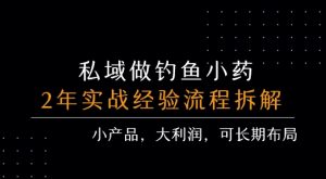 私域做钓鱼小药 每单利润3张+ 详细流程拆解-赚钱驿站