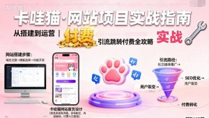 卡哇猫·网站项目,网站搭建与运营以及引流跳转付费-赚钱驿站