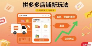 拼多多店铺新玩法，代发供应链上拼玩法-赚钱驿站