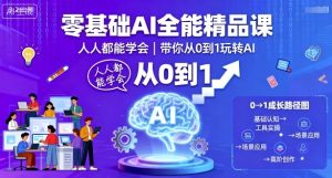 零基础AI全能精品课,人人都能学会,带你从0到1玩转AI-赚钱驿站