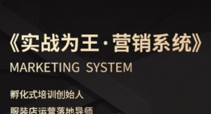 服装老板必修课《实战为王-营销系统》实现业绩被动式增长-赚钱驿站