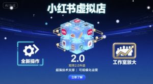 小红书虚拟店矩阵2.0，全新操作，超强技术，可工作室放大-赚钱驿站