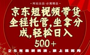 京东短视频带货,新玩法,0门槛,做就有米,无需剪辑,无需选品【揭秘】-赚钱驿站