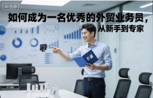 如何成为一名优秀的外贸业务员,从新手到专家-赚钱驿站