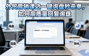 外贸营销课之一键询盘秒杀单,如何高质量回复询盘-赚钱驿站