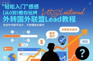 国外联盟賺美刀项目,从0到1教你玩转国外联盟Lead教程,纯新手可操作性100%-赚钱驿站