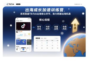 出海成长加速训练营，系统覆盖TikTok出海核心环节，助力把握出海机遇（更新）-赚钱驿站