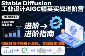 Stable Diffusion工业设计AIGC精英实战进阶营,彻底颠覆传统设计流程,实现降本增效-赚钱驿站
