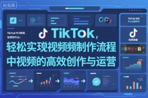 TikTok中视频制做流程，轻松实现Tk中视频的高效创作与运营-赚钱驿站