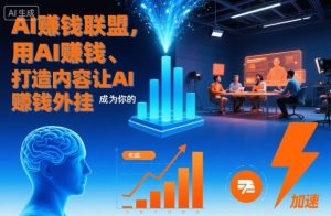 AI賺钱联盟,用AI賺钱、打造内容让AI成为你的賺钱外挂-赚钱驿站
