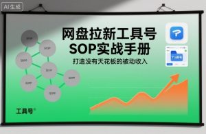 网盘拉新工具号SOP实战手册，打造没有天花板的被动收入-赚钱驿站