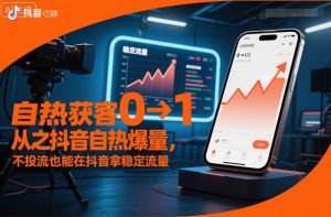 自热获客从0到1之抖音自热爆量,不投流也能在抖音拿稳定流量-赚钱驿站