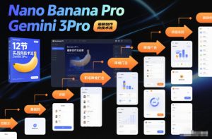 Nano Banana Pro Gemini 3Pro,最新创作实战课,12节实战向技术流,职场降维打击-赚钱驿站