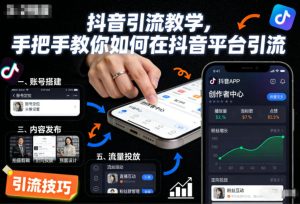 抖音引流教学，手把手教你如何在抖音平台引流-赚钱驿站