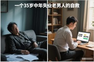 付费文章:一个35岁中年失业老男人的自救-赚钱驿站