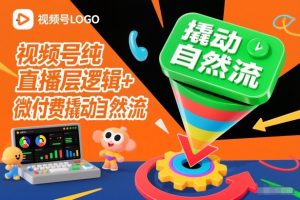 视频号纯直播底层逻辑+微付费撬动自然流-赚钱驿站