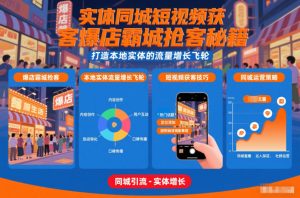 实体同城短视频获客爆店霸城抢客秘籍，打造本地实体的流量增长飞轮-赚钱驿站