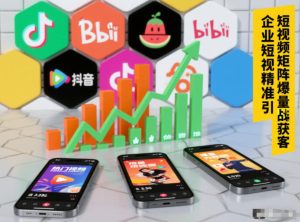企业短视频精准引流矩阵获客，短视频矩阵爆量战法-赚钱驿站