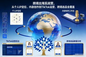 跨境出海实战营,从个人IP定位、内容创作到TikTok运营、跨境选品全覆盖-赚钱驿站